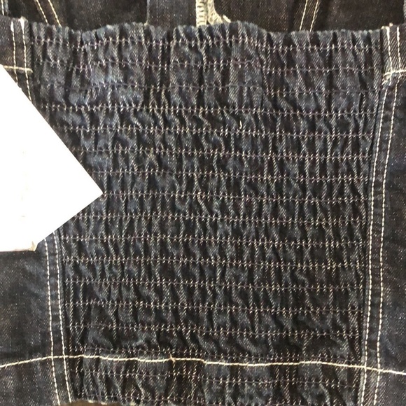 NEW Taylor Hill by Joe’s Jeans Maddix Denim Bustier Front Zip Size S Cropped Top - Picture 11 of 14